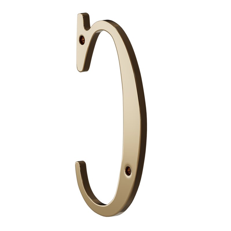 House Letter Solid Bright Brass Wall Mount C Letter - Image 7