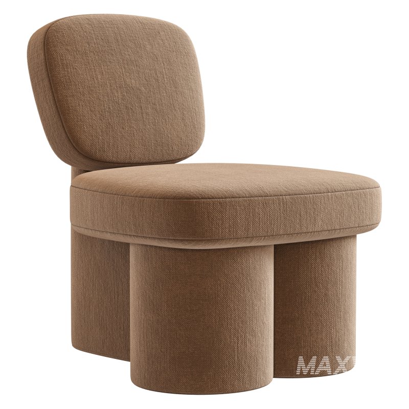 Steel Blue Corduroy Thea Accent Chair - Image 2