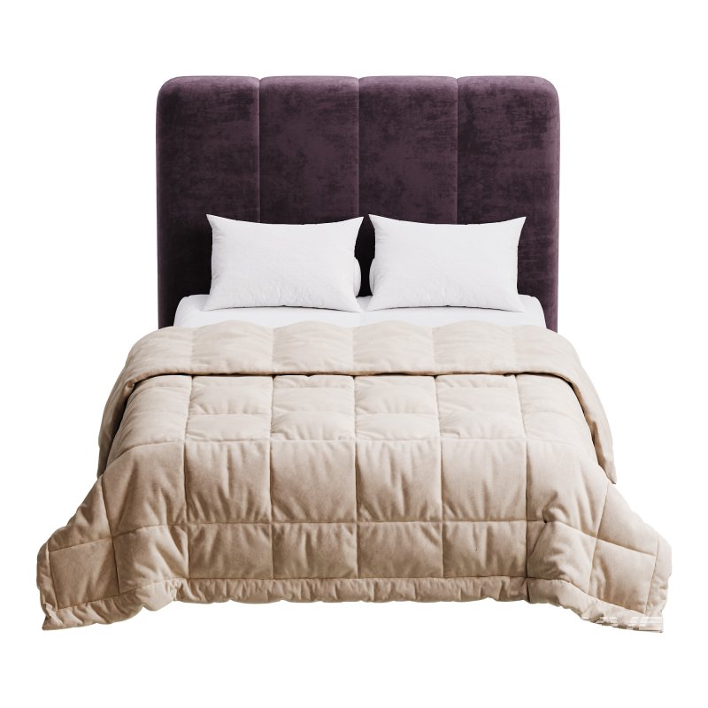 Modern Fabric Storage Panel Bed - Image 4