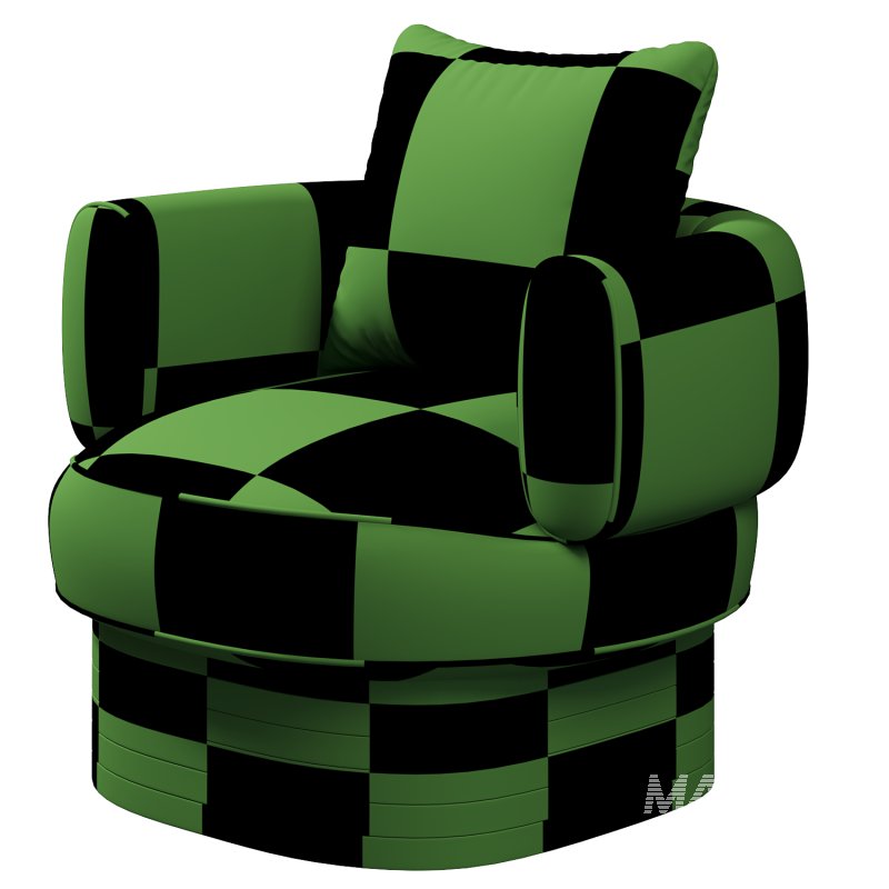 Mallow Armchair – Sage Green Velvet - Image 2