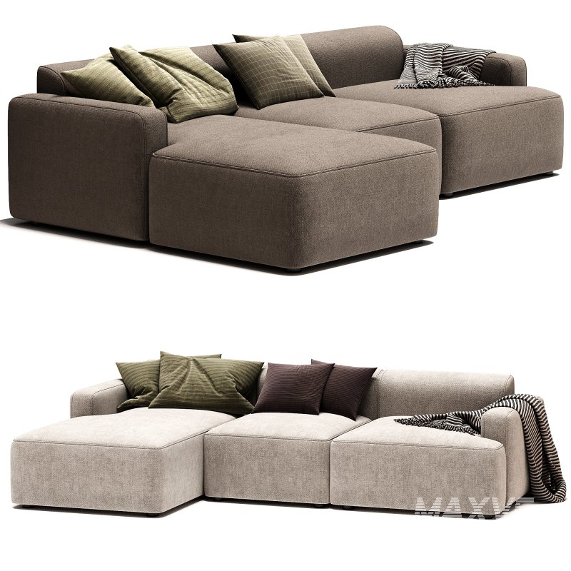 Sofa Rinconera De Pana Melva - Image 4