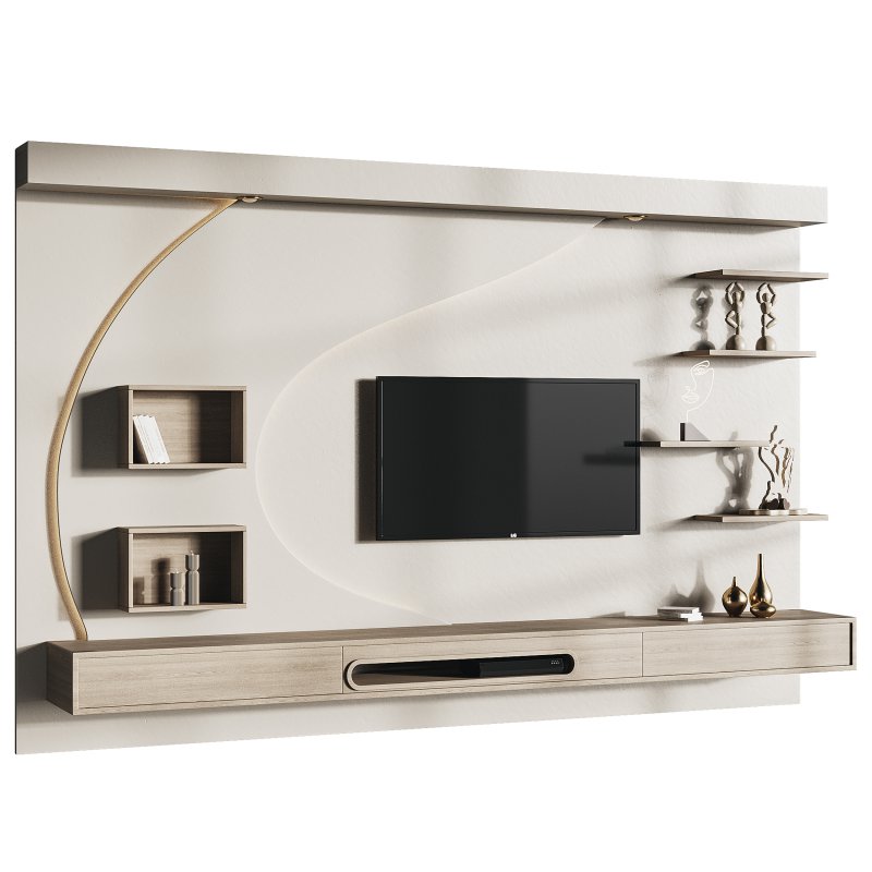 Modern TV Wall 06 - Image 9