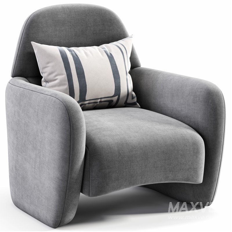 Alfie Cream Boucle Chair - Image 1