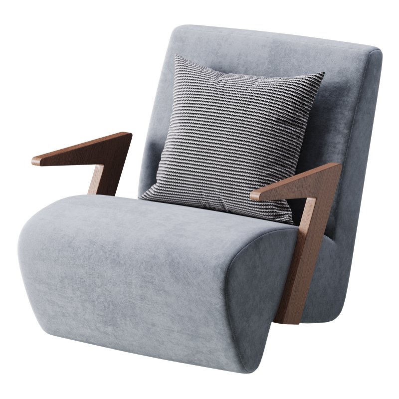 Modern Upholstered Lounge Chair - Image 8