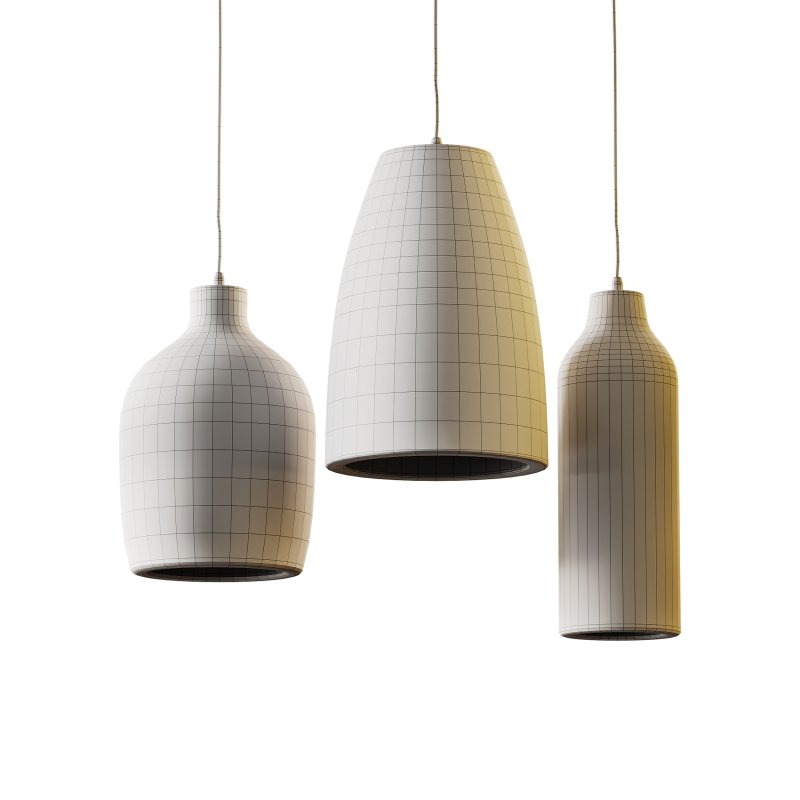 Wabi sabi Pendant Light Wine Bottle - Image 11