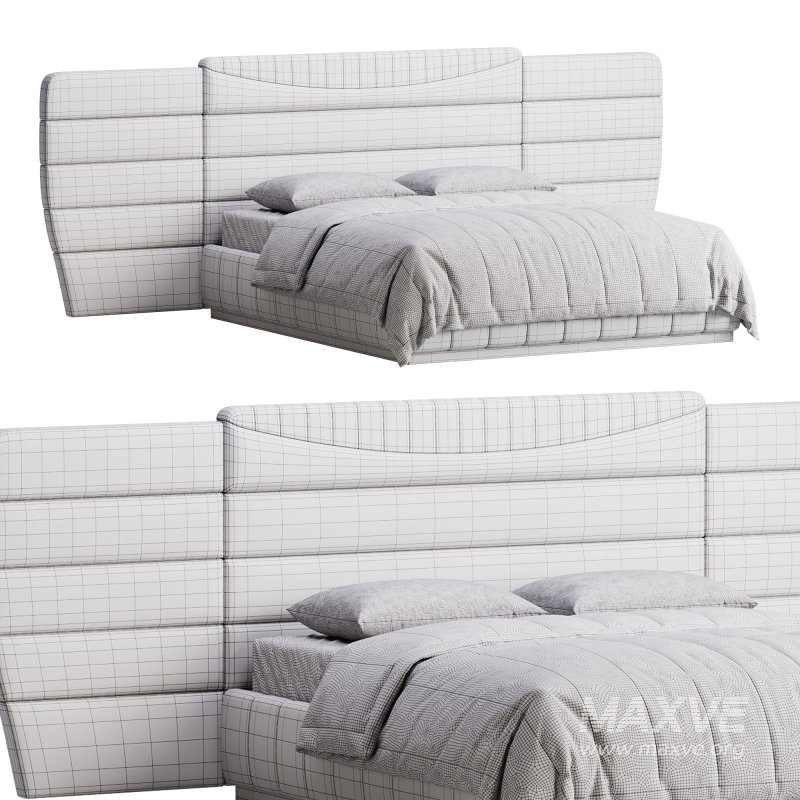 Montecarlo Large Leather Bed - Image 15