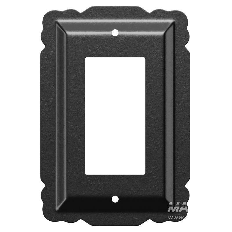 Switchplate Black Steel SIngle GFI RSF Wall Mount - Image 6