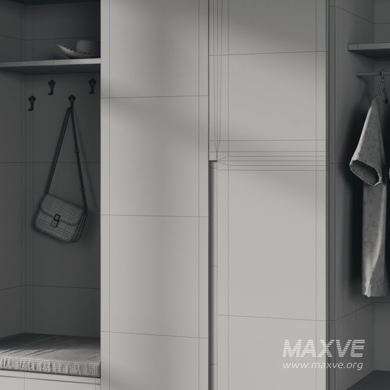 Hallway area with a minimalistic hanger - Image 15