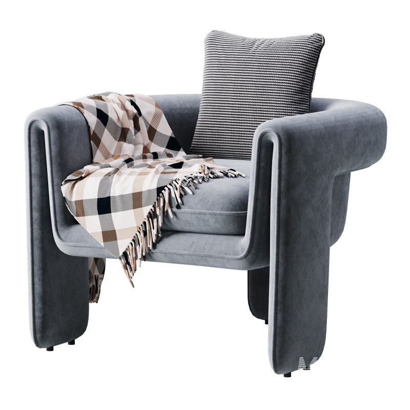 Sculptural Upholstered Lounge Chair - Image 14