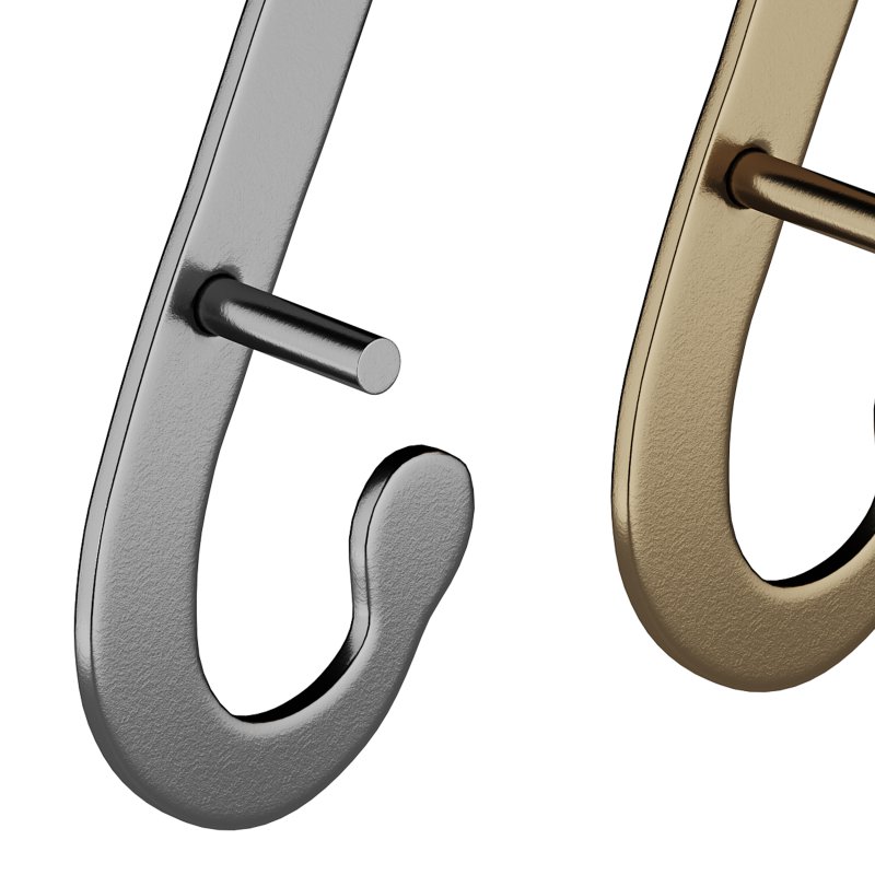 Shutter Dog Pair Black Decorative S Shaped Wrought Iron - Image 10