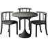 Crate & Barrel Emme Whitewashed Round Table and Classic Chair for Kids - Thumbnail 3