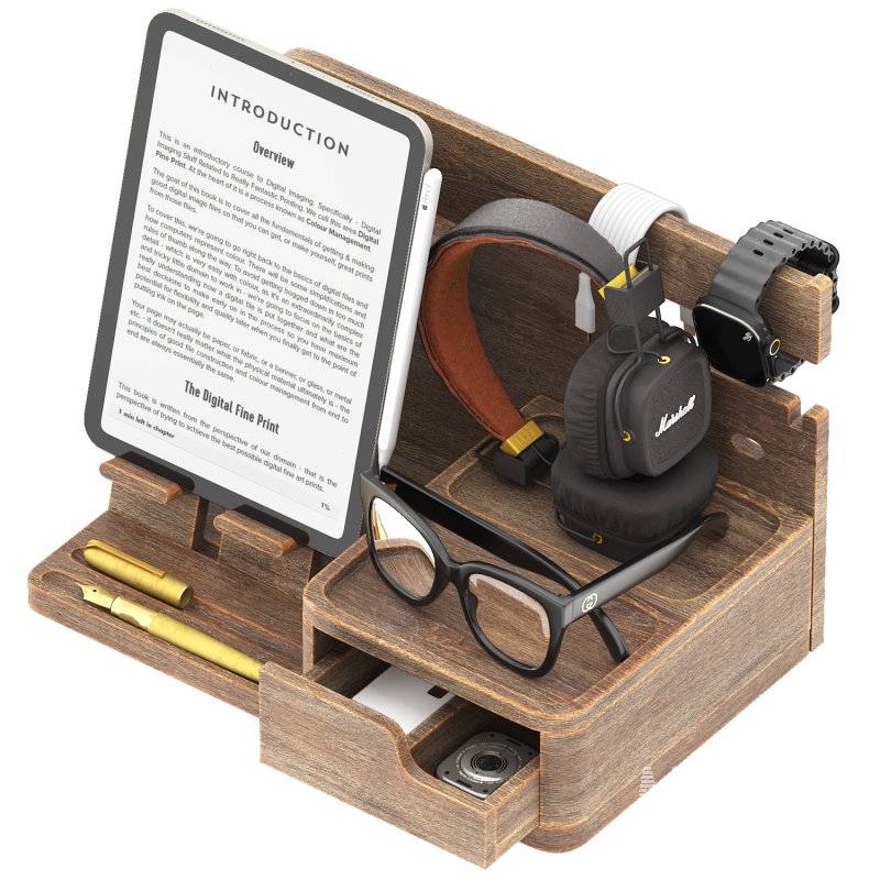 wooden nightstand organizer - Image 4