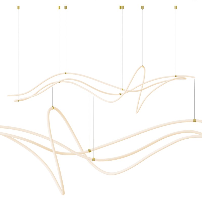 Line Art Geometry Chandelier - Image 1