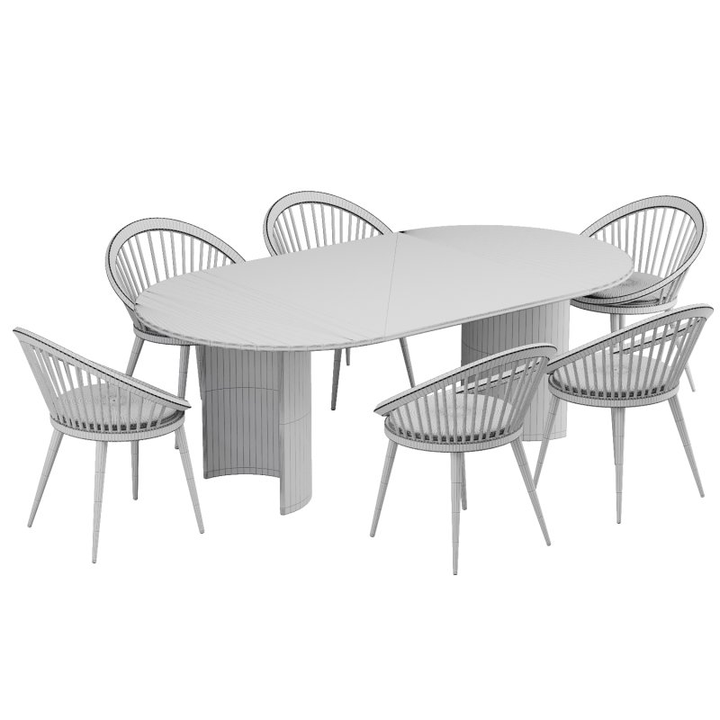 Dinning chair and table258 - Image 4