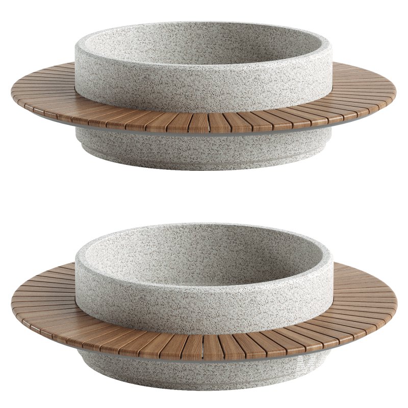 ROUND PLANTER BENCH 275 - Image 1