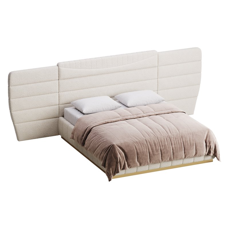 Montecarlo Large Leather Bed - Image 5