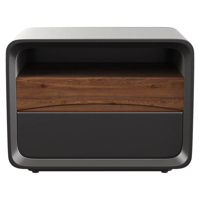 Modern Wooden Nightstand - Image 1