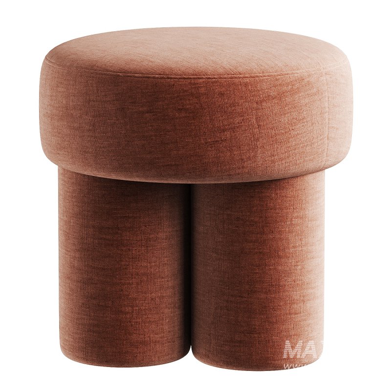 red pouf - Image 3