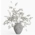 Olive Branches in Textured Ceramic Vase - Thumbnail 5