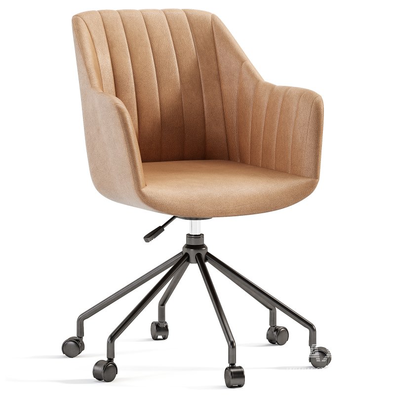 Office Chair Made Of Boucle Fabric Matie - Image 1