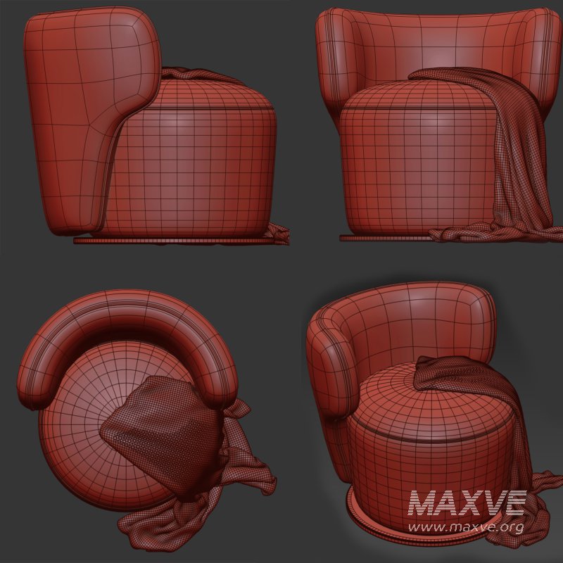 SM Living Couture Sierra Black Swivel Armchair - Image 7