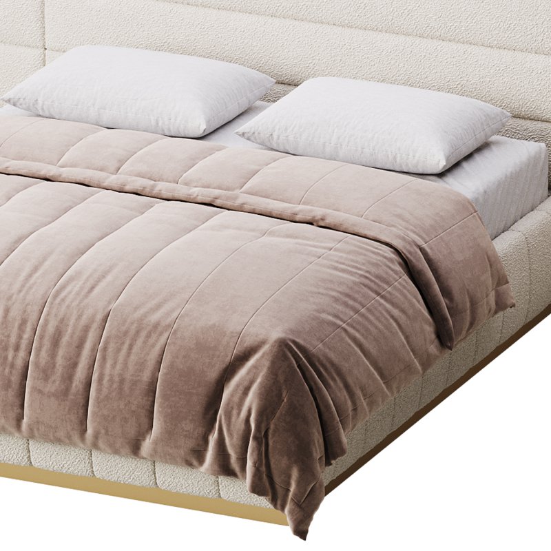 Montecarlo Large Leather Bed - Image 13