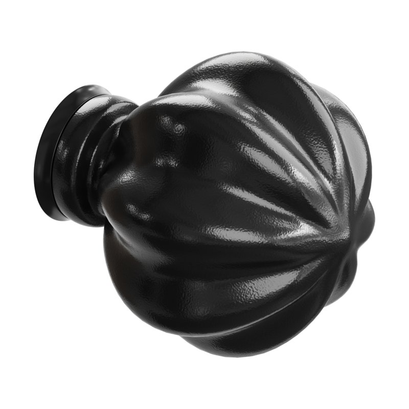Cabinet Knob Wrought Iron Mission 1.5″ Dia - Image 2
