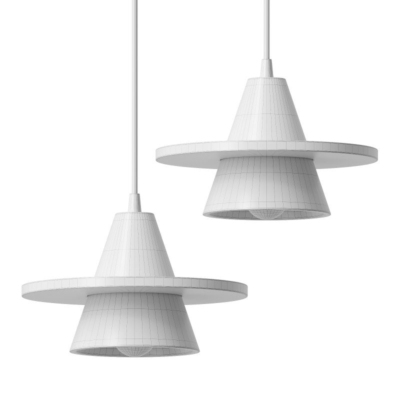 Traditional Japanese Conical Disc Pendant Light - Image 4