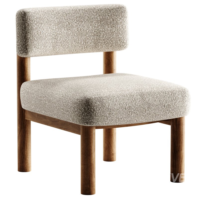 Teddy Accent Chair Column Legs - Image 1