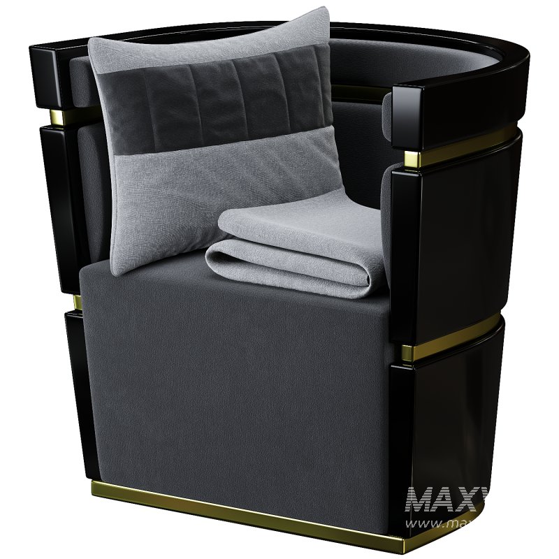 Flavius Dining Chair Black Lacquer - Image 3