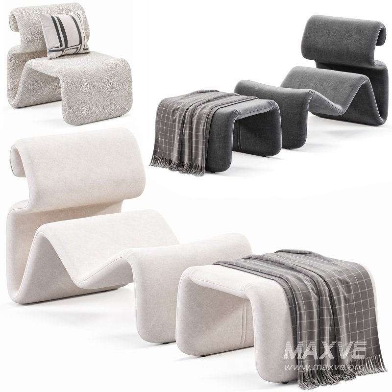 Etcetera Lounge Chair Sand Beige - Image 2