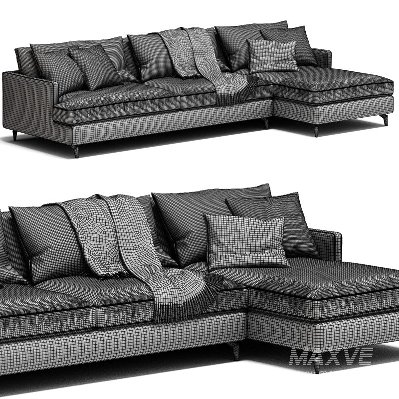 DAVE Sofa Bed With Chaise Longue By Milano Bedding - Image 5
