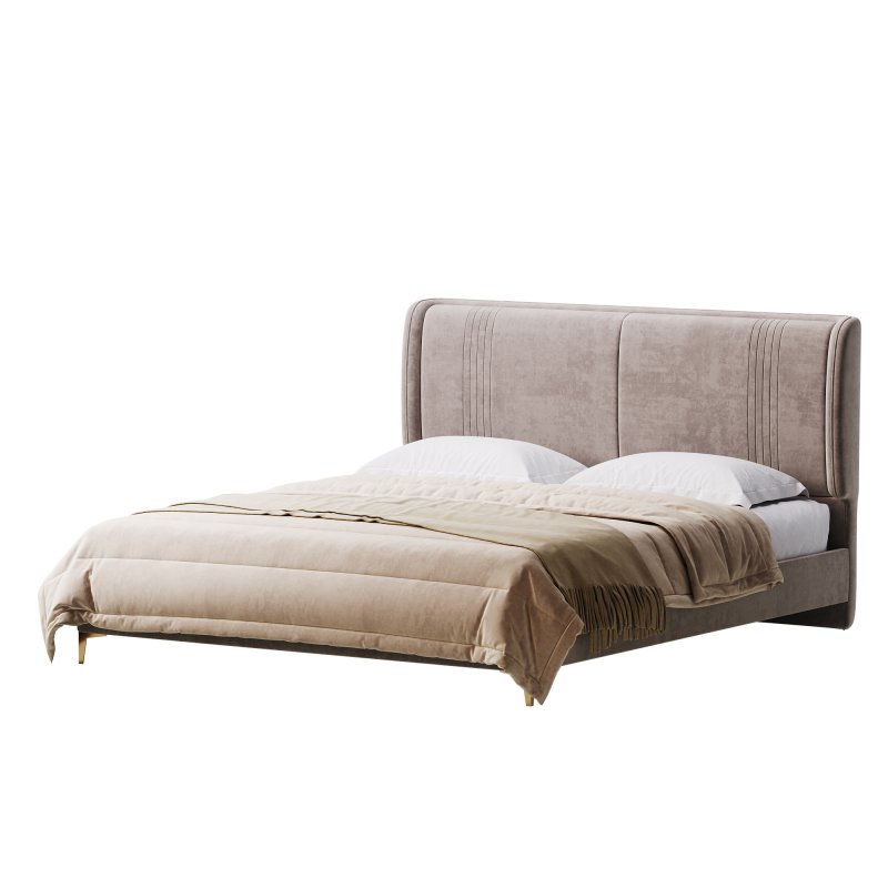 Contemporary White Pine Wooden Standard Bed - Image 12