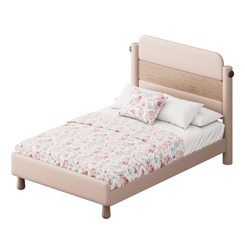Desiree Childrens Bed White Natural - Image 6