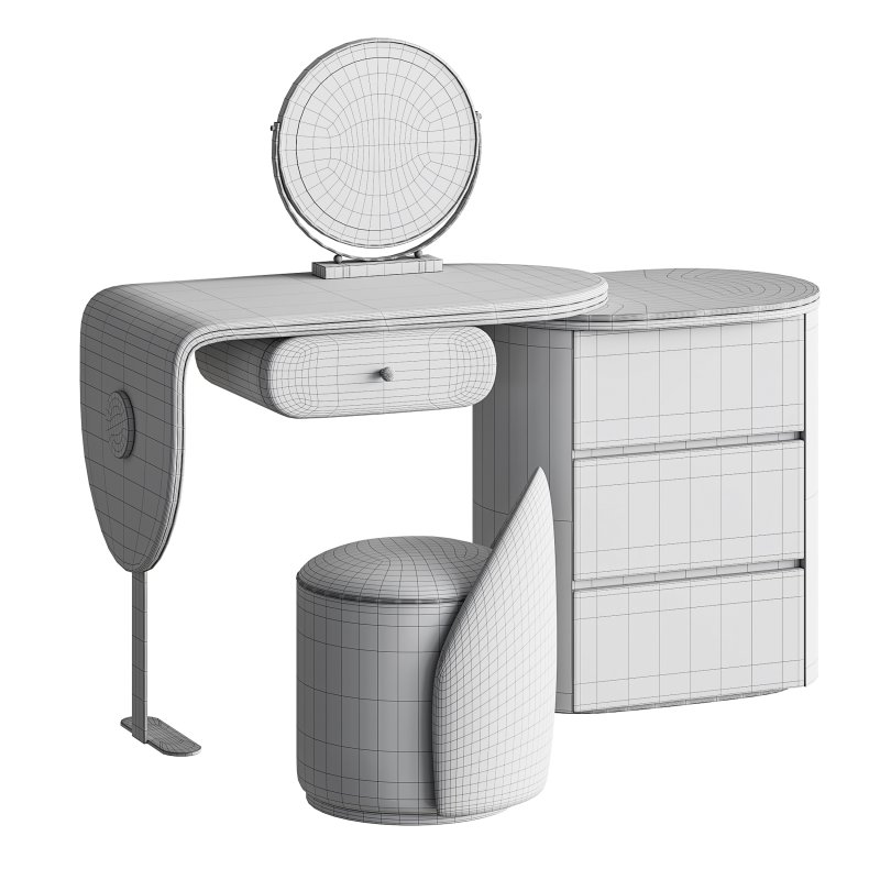 Ensemble de meuble lavabo moderne en bois massif minimaliste - Image 14