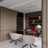 Modern living room and office scene - Thumbnail 6