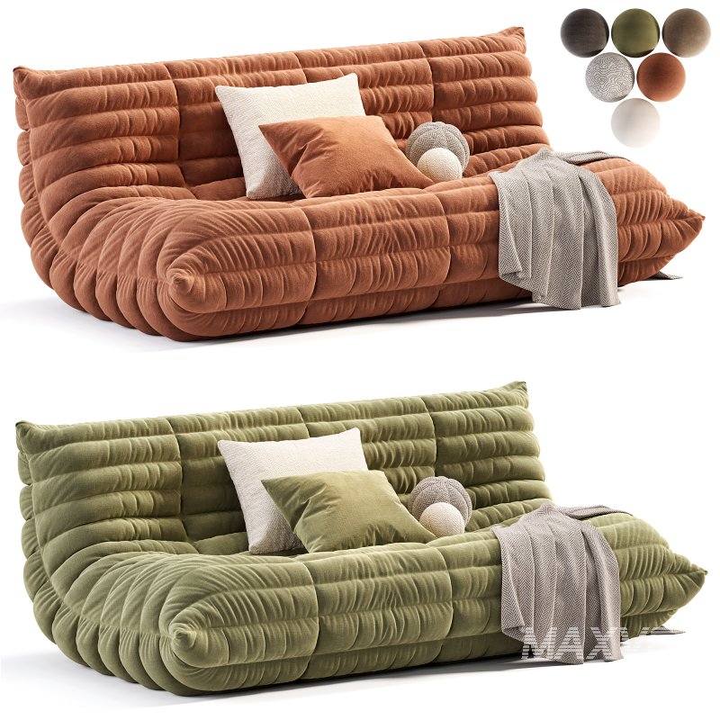 Togo Loveseat By Ligne Roset - Image 3