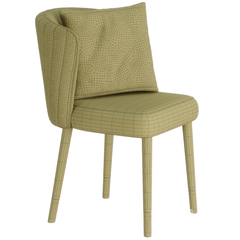 Glam Parsons Armless Dining Chairs Upholstered Dining Side Chair - Image 3