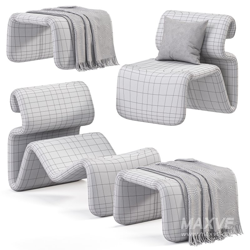 Etcetera Lounge Chair Sand Beige - Image 5