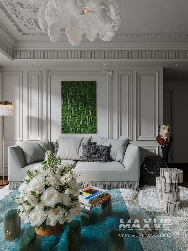 Classic luxury living room scene - Image 2