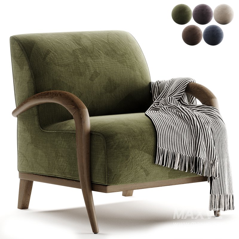 Paprika Domino lounge chair - Image 4