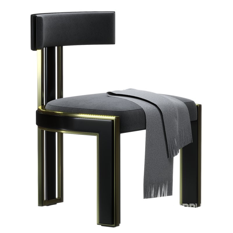 Bellus Dining Chair – Black Lacquer - Image 1