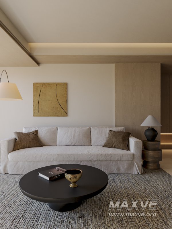 Wabi-sabi living and dining room - Image 4