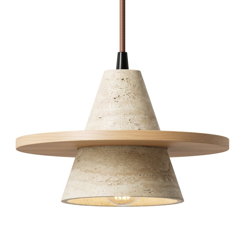 Traditional Japanese Conical Disc Pendant Light - Image 2