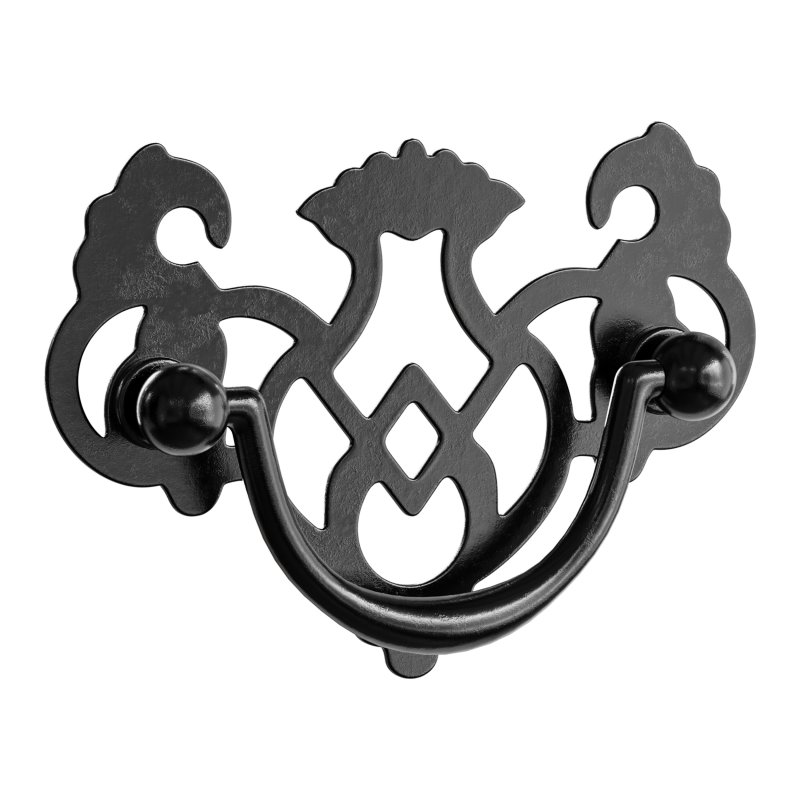 Chippendale Bail Pull Bright Solid Brass - Image 13