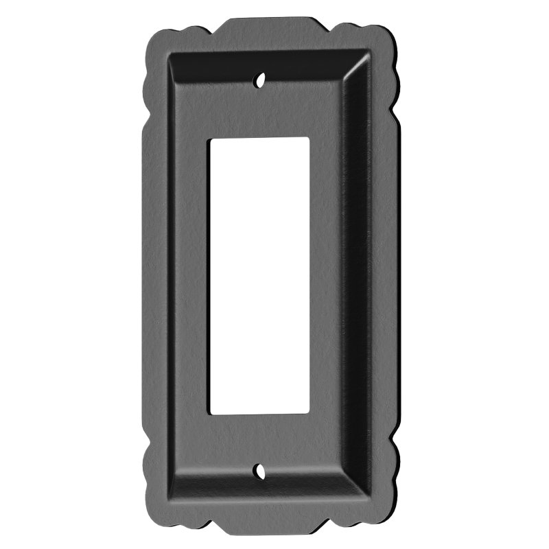 Switchplate Black Steel SIngle GFI RSF Wall Mount - Image 9