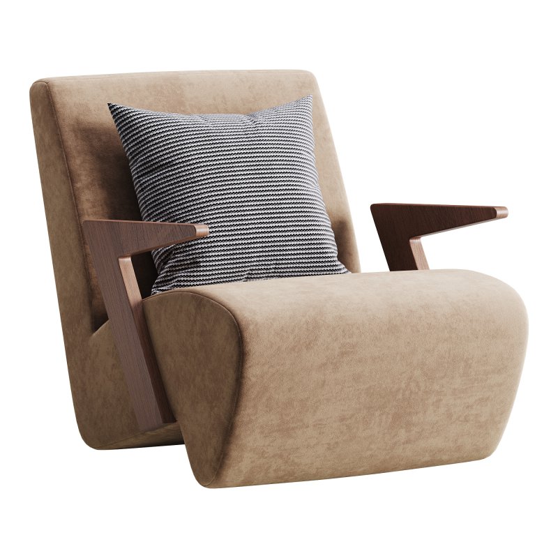 Modern Upholstered Lounge Chair - Image 7