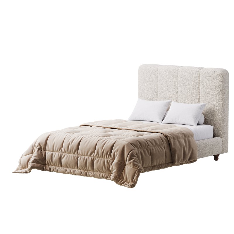 Modern Fabric Storage Panel Bed - Image 12