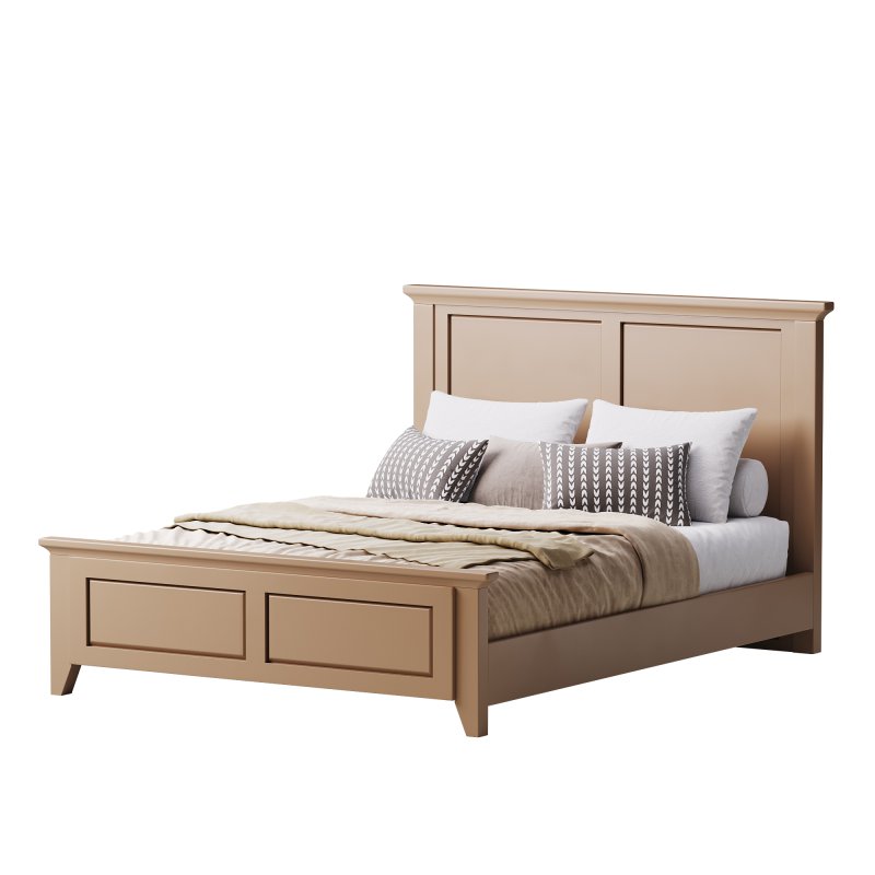 Solid Wood Panel Bed - Image 11