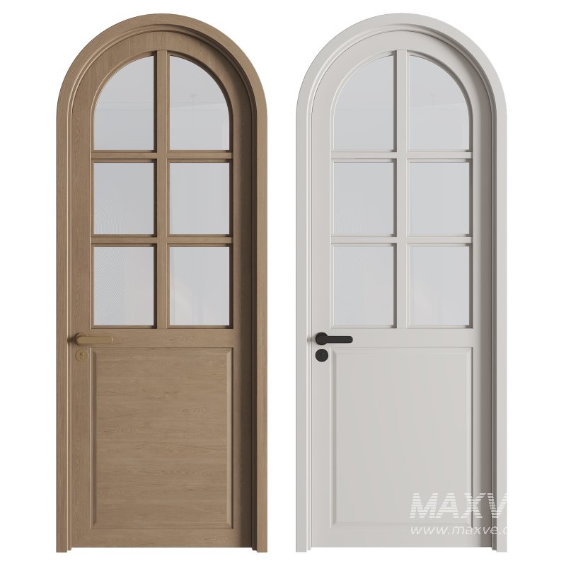 Arched Wooden Door 06 - Image 1
